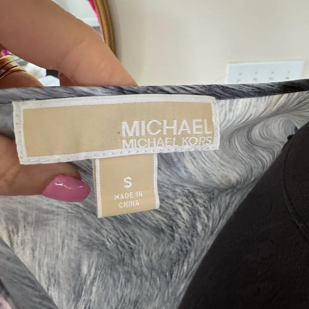 Gray Michael Kors top size small